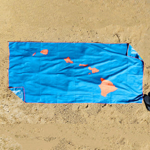 Hawaiian Island Chain - Beach Towel.