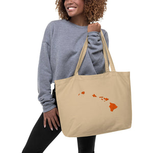 Large organic tote bag.